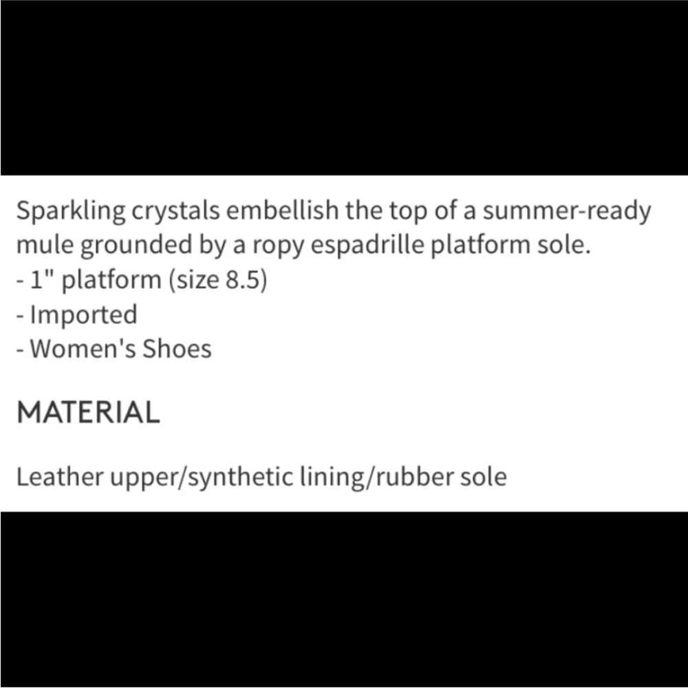 Halogen Blythe Crystal Embellished Espadrille Mule in Stone Suede Size 8.5